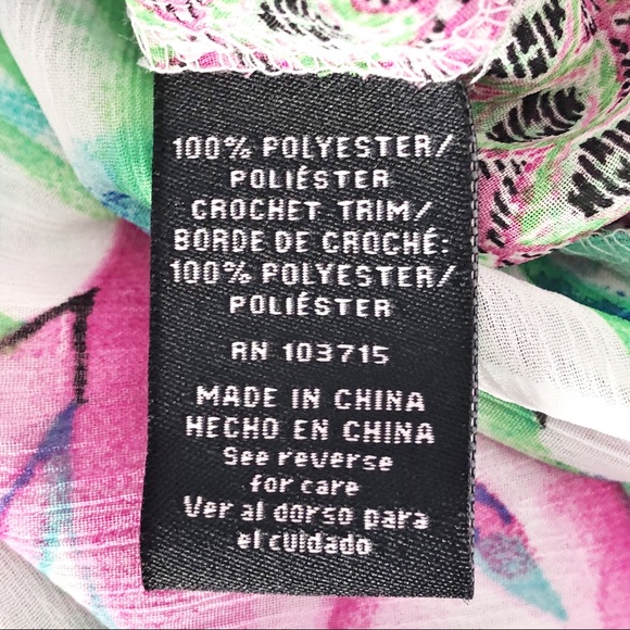 Zac & Rachel Boho Floral Crochet Lace Peasant Blouse Large - Picture 10 of 14